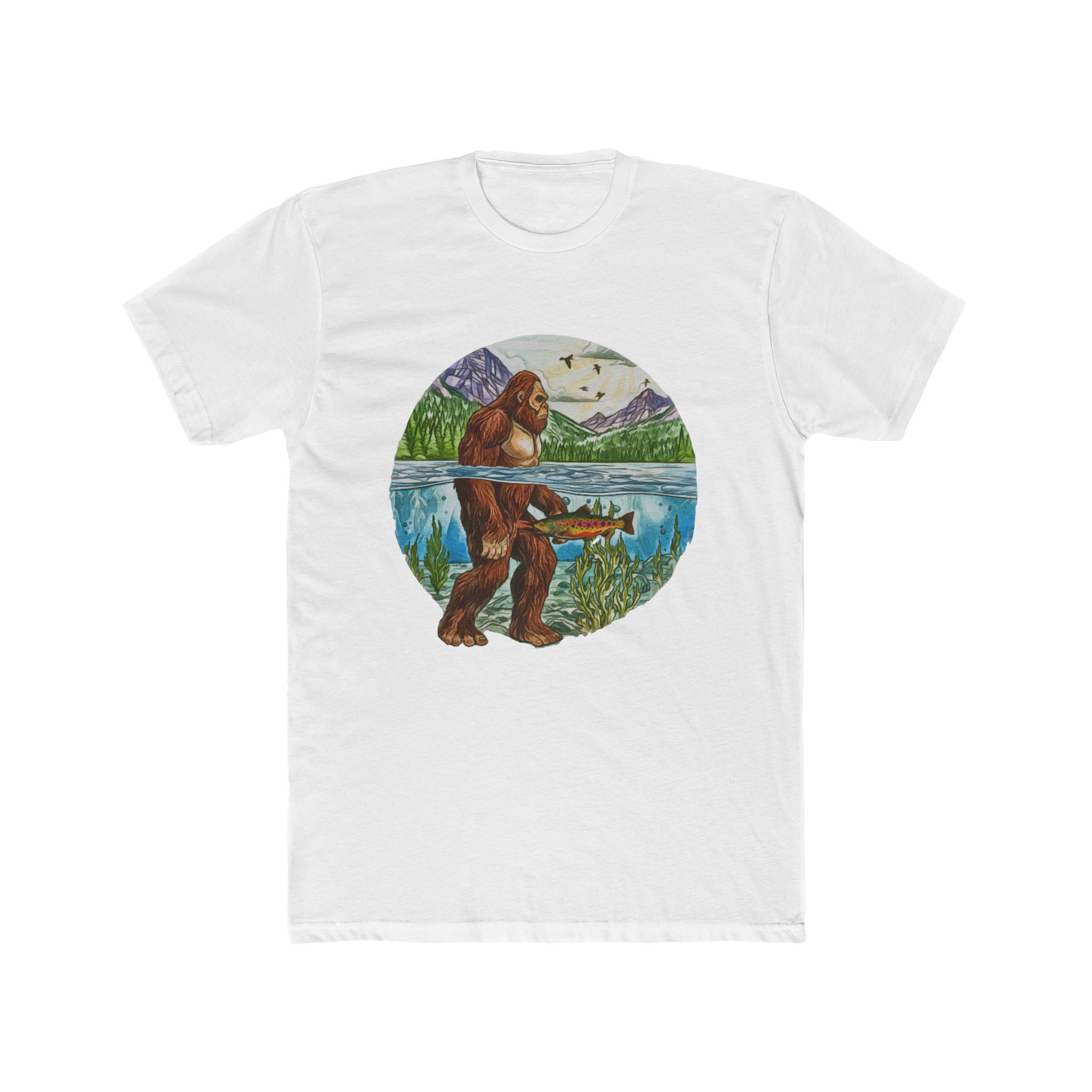 Bigfoot Trout Fishing Unisex T-Shirt