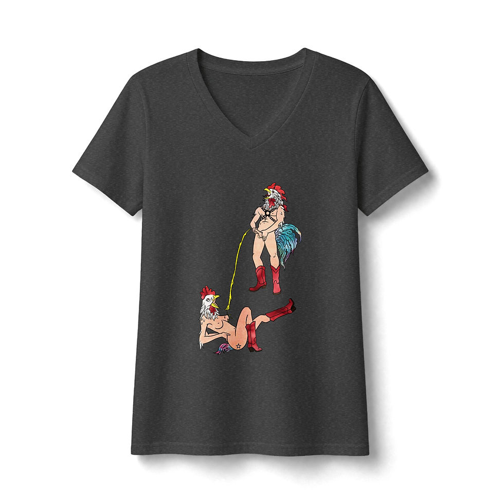 Thumbnail: Kevin and Keaki Get Freaky - Women's V-Neck Tee 