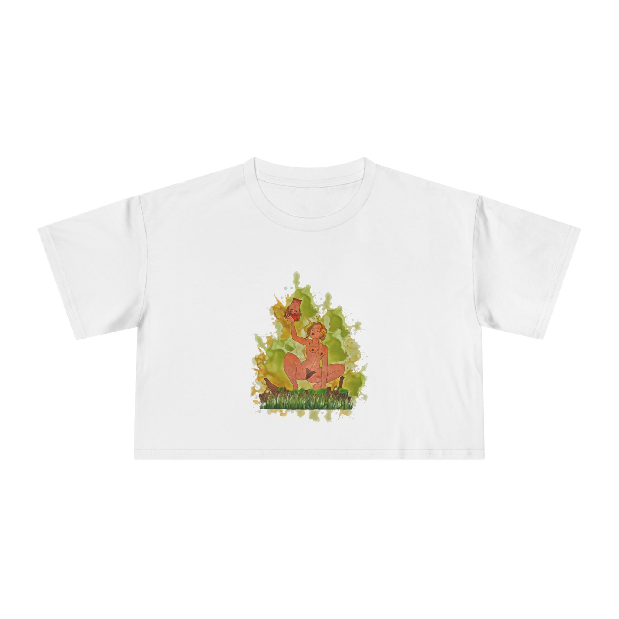 Lady Mantis, Crop Top Short Sleeve, Front Graphic