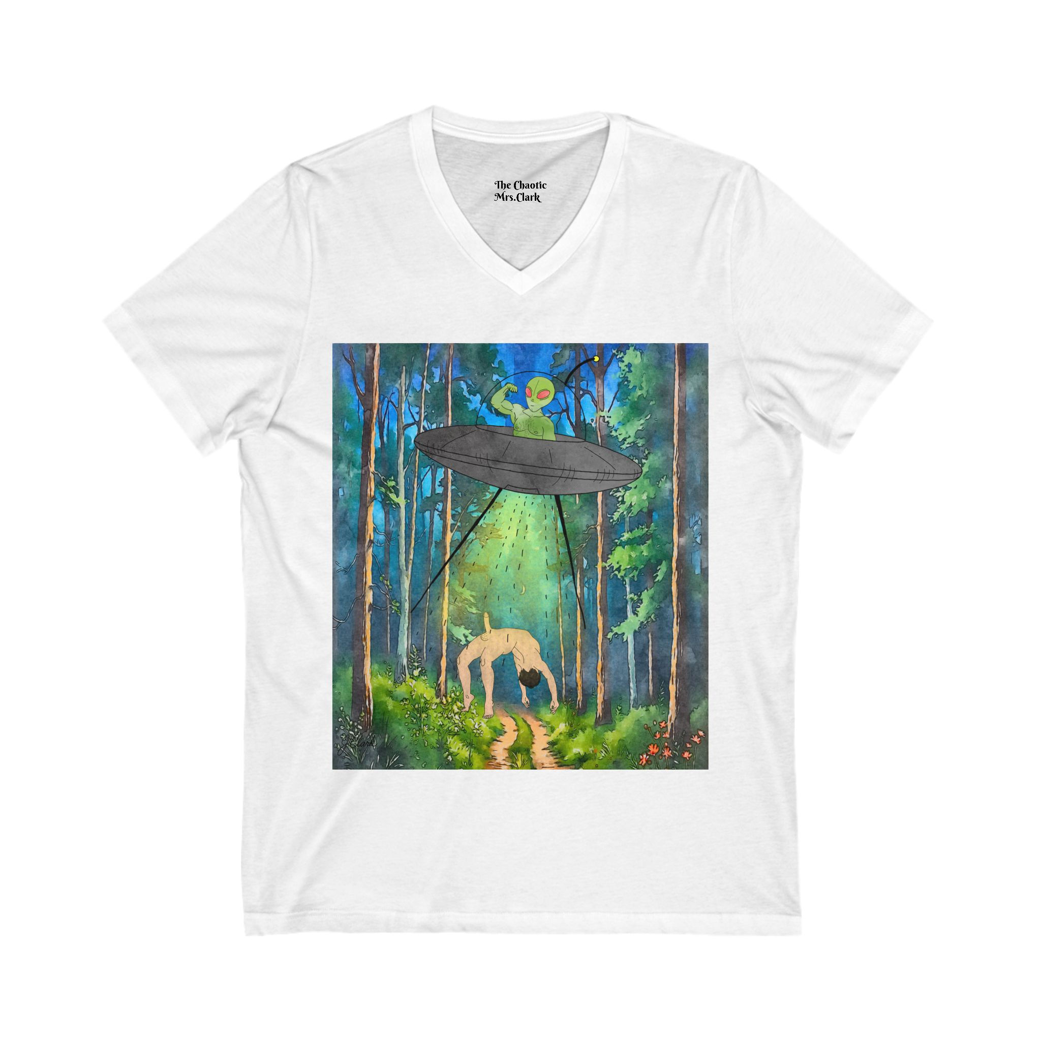 Beam my up Daddy, V-neck, Front graphic