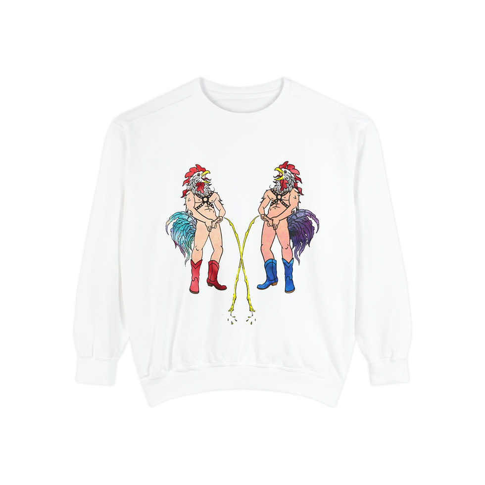 Thumbnail: Wyatt And Dwight Sword Fight Unisex Sweatshirt