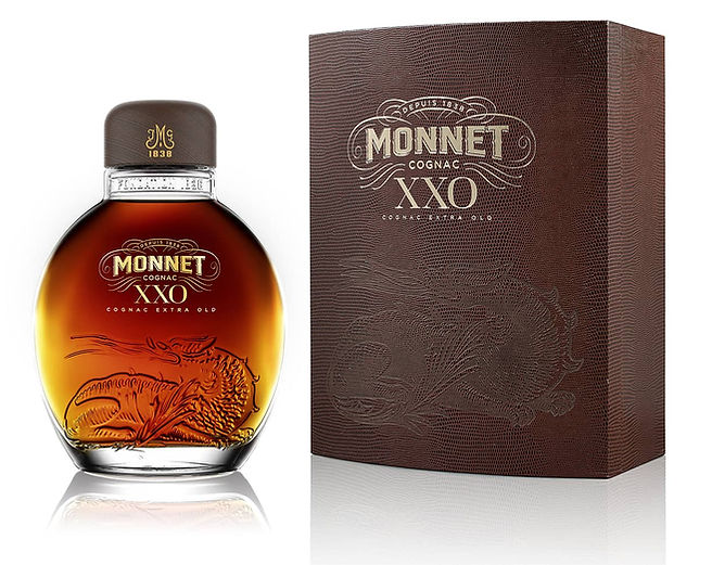 Cognac Monnet XXO bouteille et pack