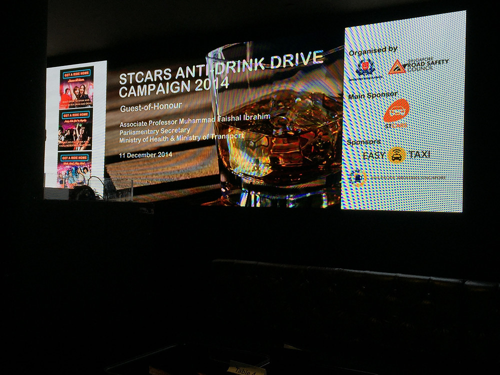 Emcee Singapore - Ainsley Chong, Launch of STCars Anti-Drink Drive Campaign