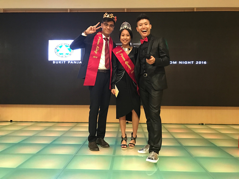 Emcee Singapore - Emcee Ainsley Chong, Bukit Panjang Government High School Prom Night 2016 2
