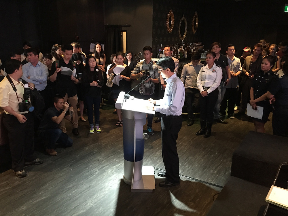 Emcee Singapore - Ainsley Chong, Launch of STCars Anti-Drink Drive Campaign