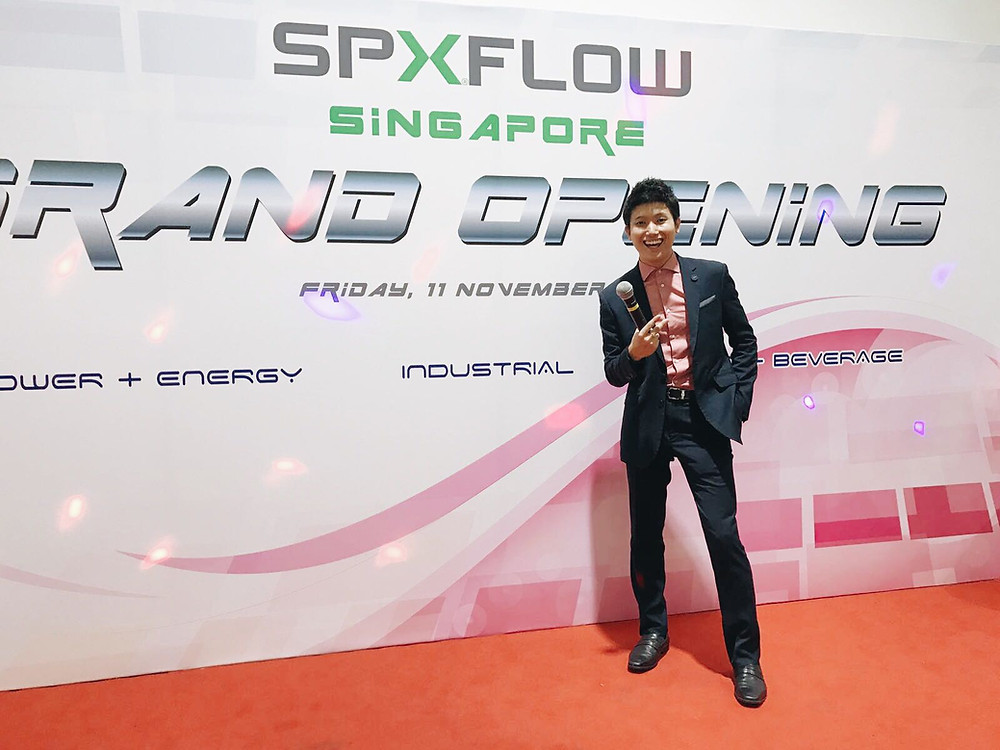 Emcee Singapore - Ainsley Chong, SPX Flow Office Opening 2