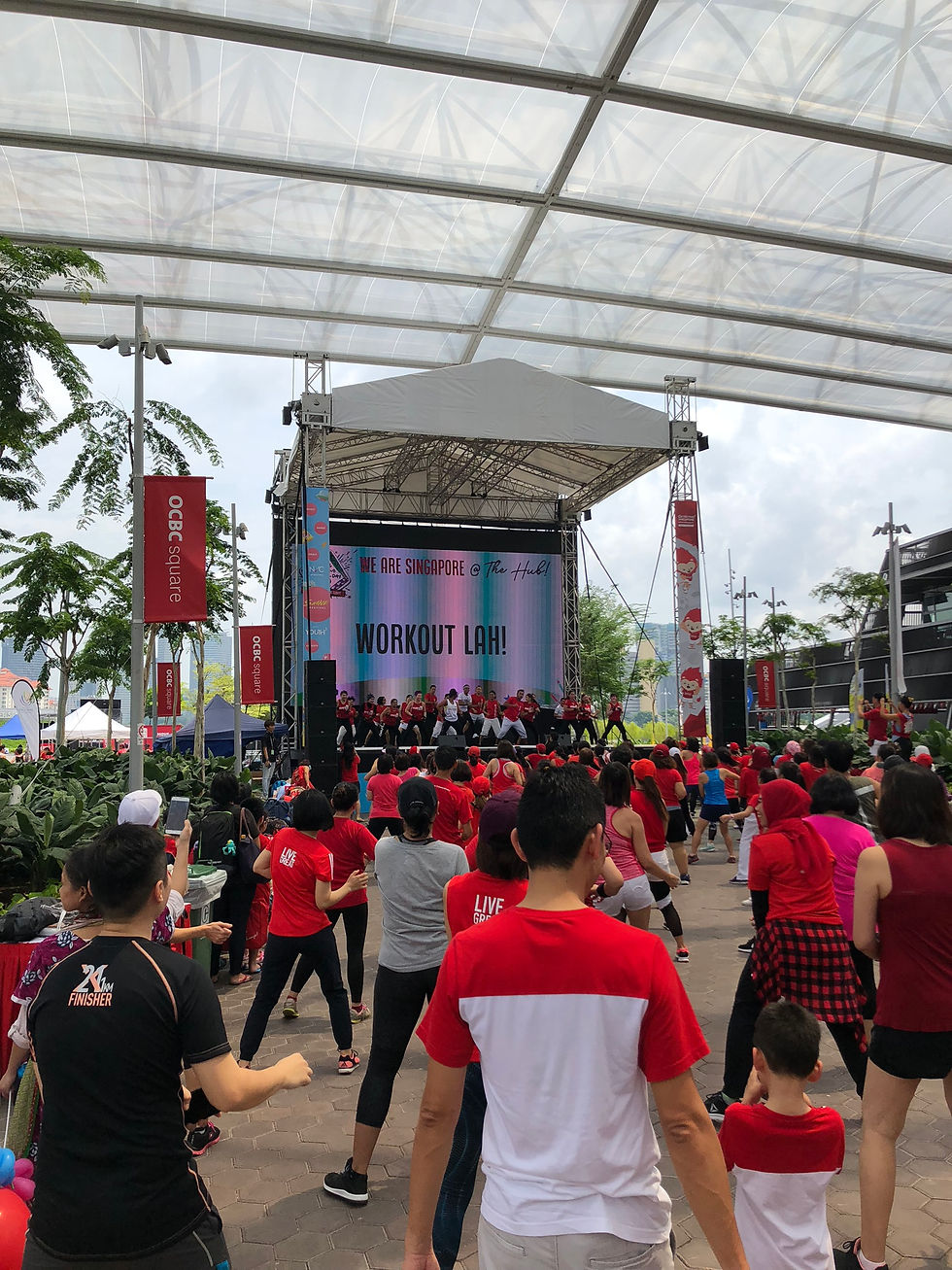 Emcee Singapore - Ainsley Chong, Singapore Sports Hub National Day Fiesta 2018