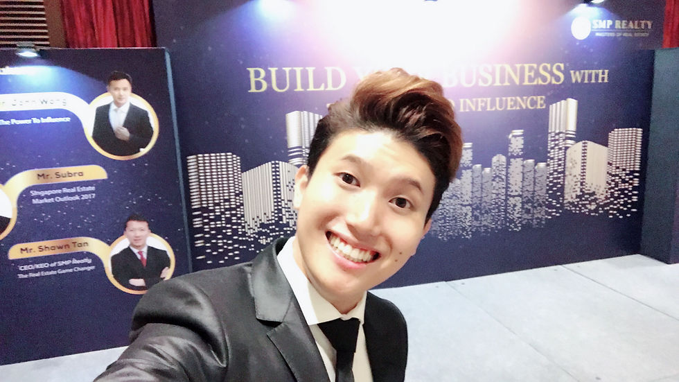 Emcee Singapore - Ainsley Chong, SMP Realty Build Your Business with the Power to Influence