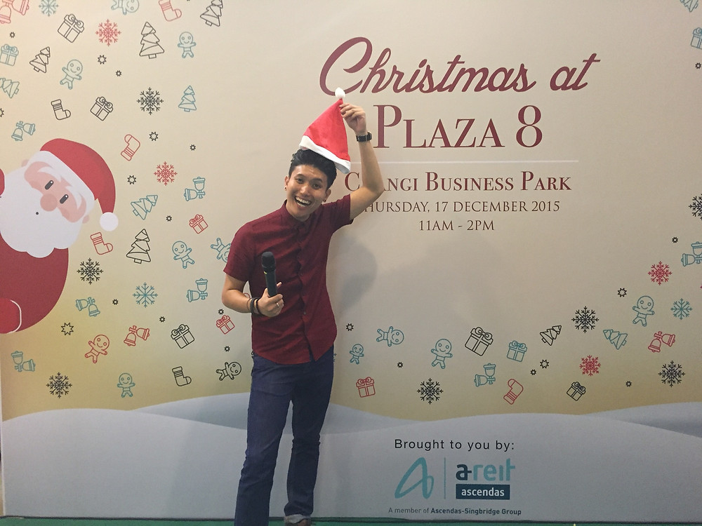 Emcee Singapore - Ainsley Chong, Ascendas Christmas Bazaar