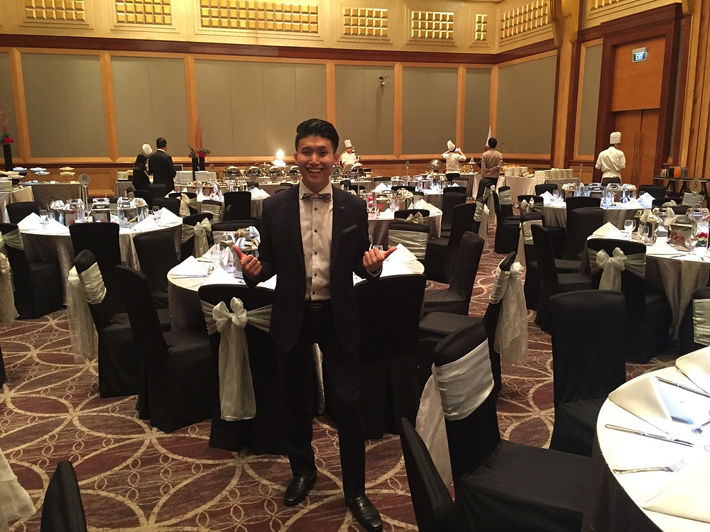 Emcee Singapore - Ainsley Chong, Sheraton Towers Hotel Singapore Christmas Dinner