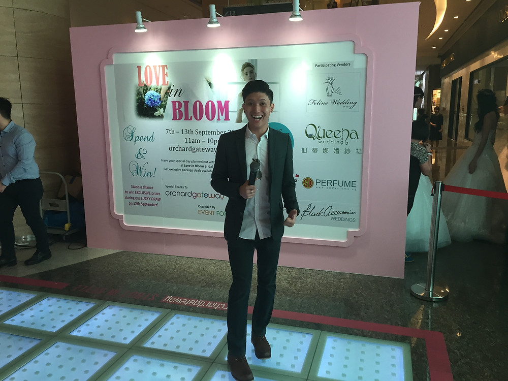 Emcee Singapore - Ainsley Chong, Love in Bloom Bridal Gown Runway Show