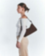 Thumbnail: KITH SHOULDER BAG Suede-Dark Chocolate