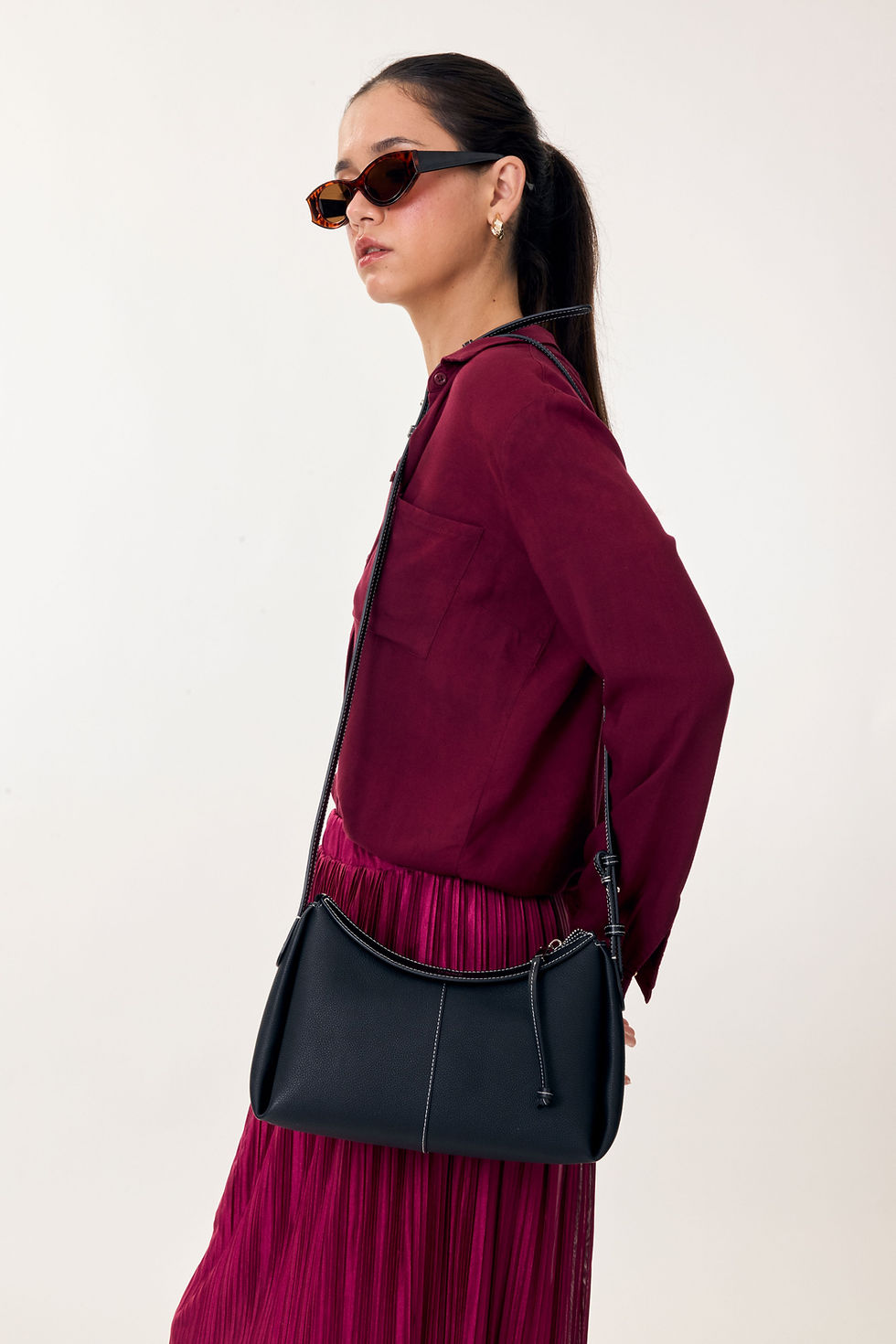 Thumbnail: KITH SHOULDER BAG Textured-Midnight