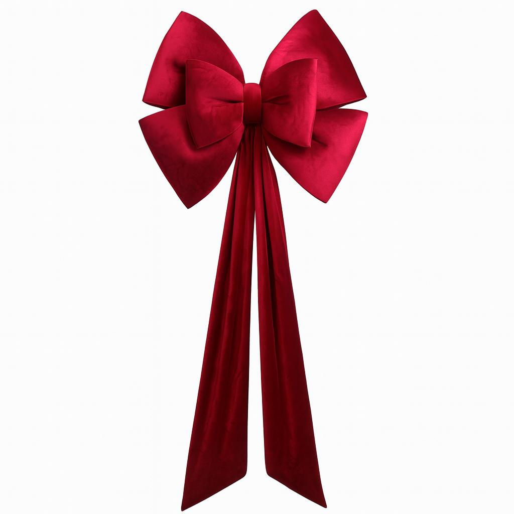 Triple Luxe Velvet Holiday Bow