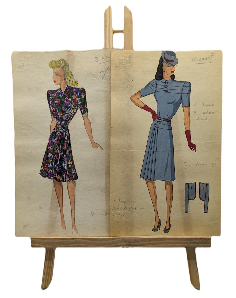 Thumbnail: Late 1940’s/early 1950s Women’s Fashion Designs