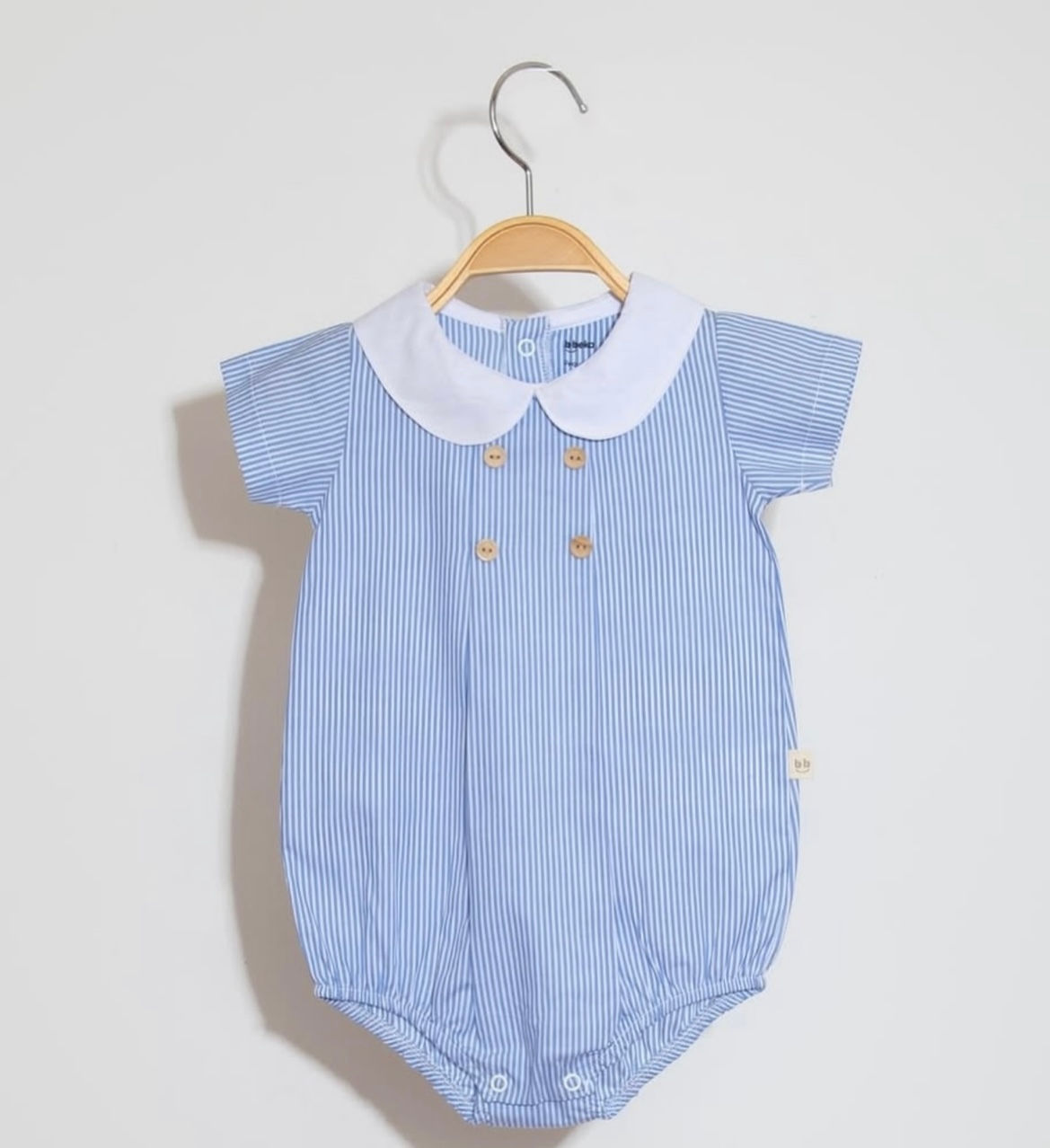 Romper listradinho azul e branco 