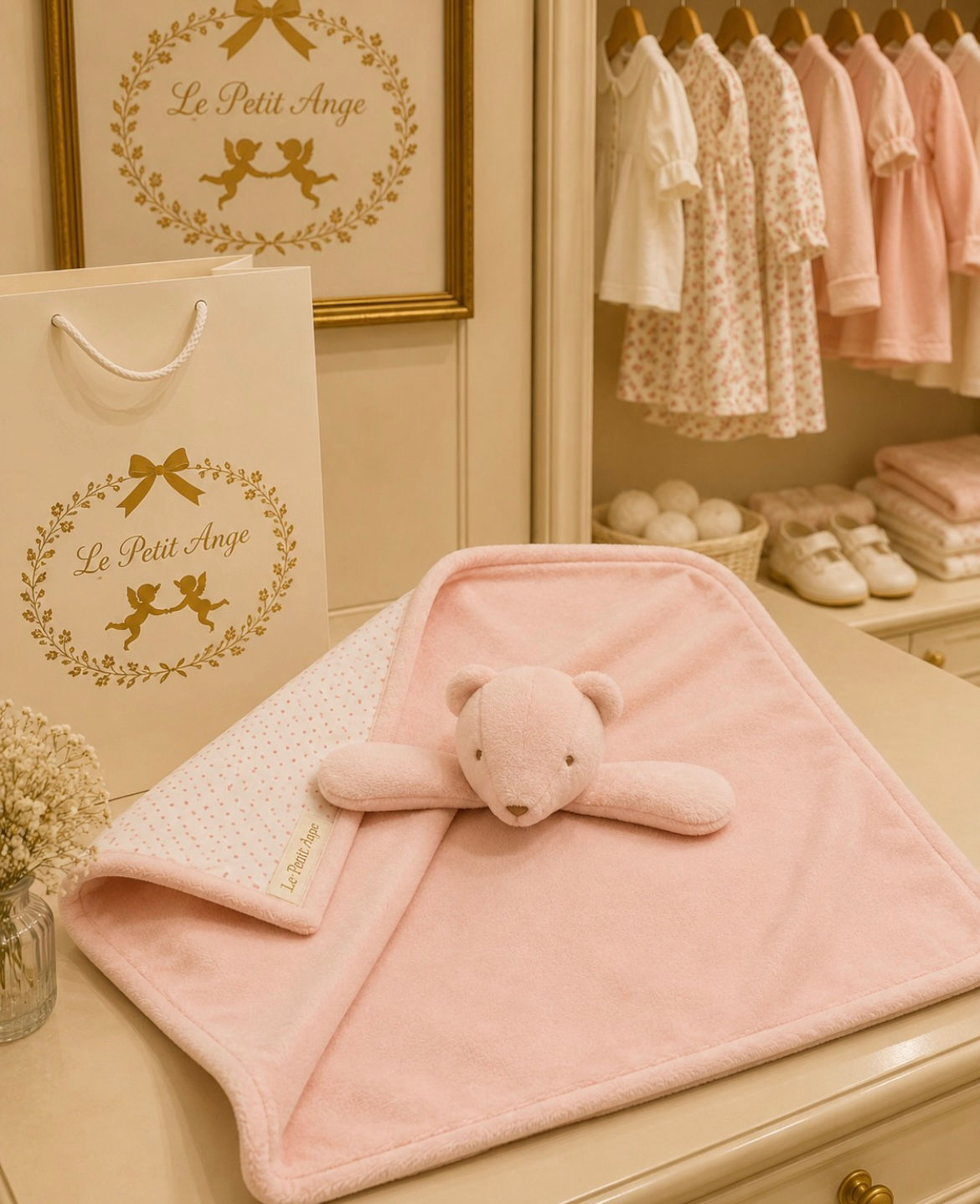 Naninha urso rosa 