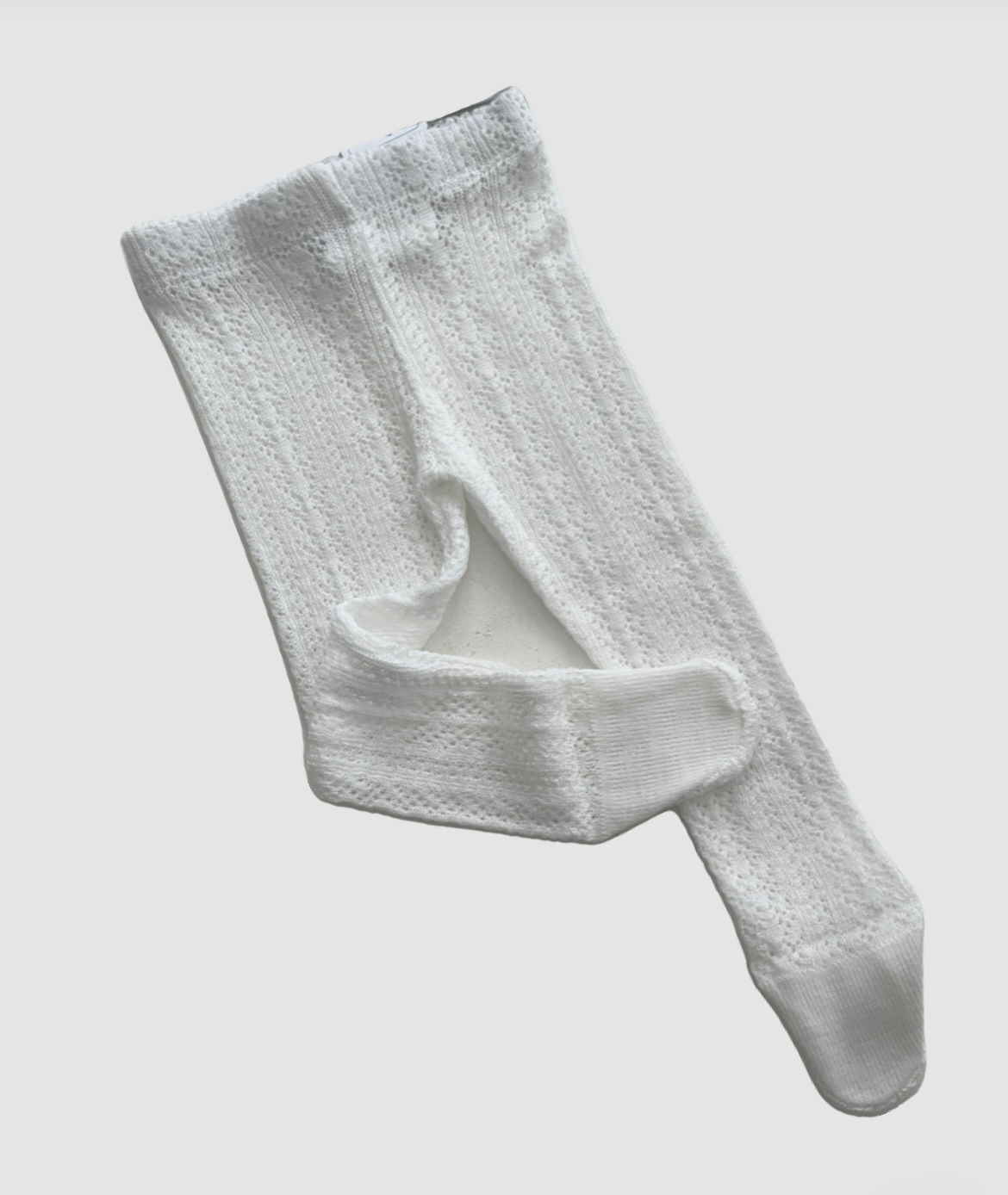 Meia calça tricot branca 