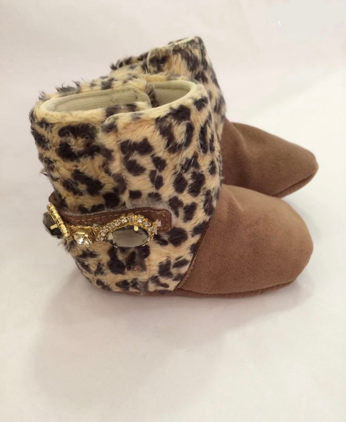 Bota baby luxo onça 