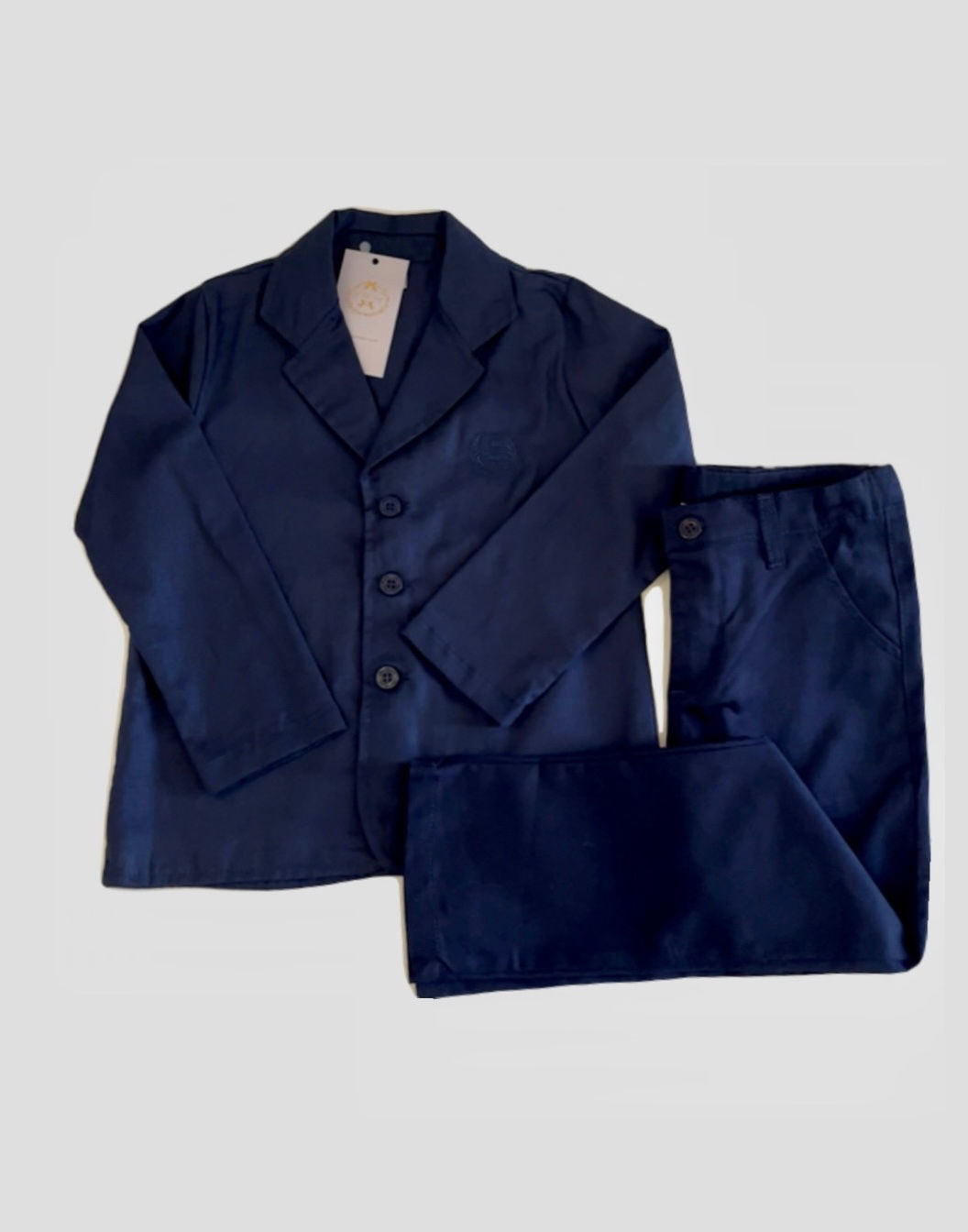 Conjunto social Oxford marinho 