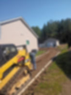 Concrete driveway