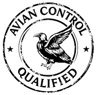 'AVIAN CONTROL QUALIFIED' black and white legal stamp of approval .jpg
