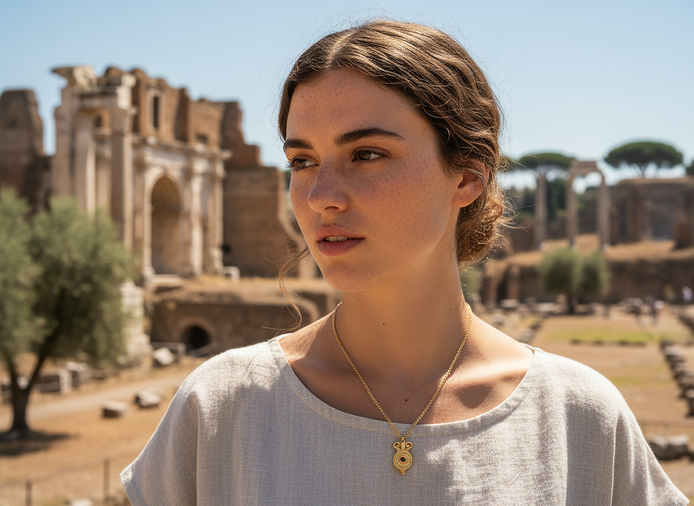 Thumbnail: Garnet Amphora Necklace