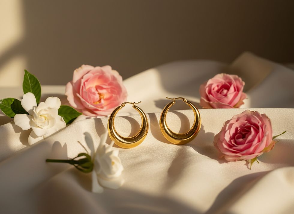 Thumbnail: Smooth Hoop Earrings