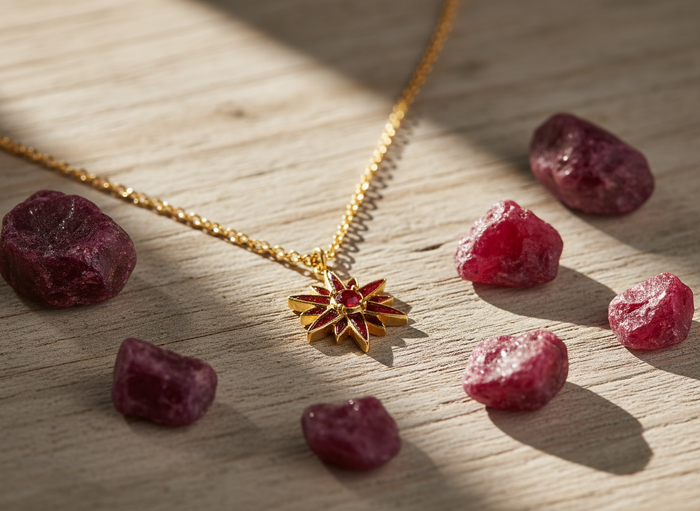 Thumbnail: Ruby Star Necklace