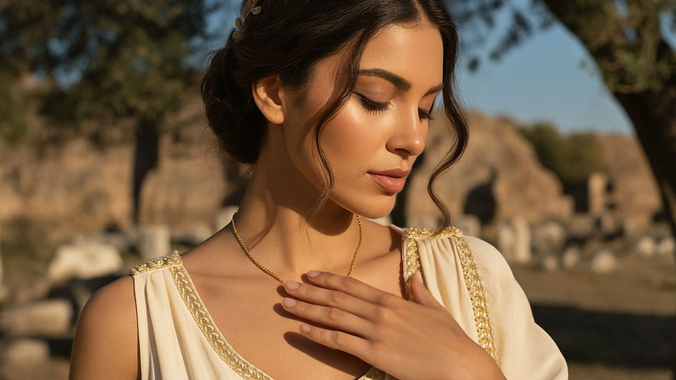 Thumbnail: Roman Crystal Amphora Necklace