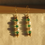 Thumbnail: Pearl and Green Crystal Earrings