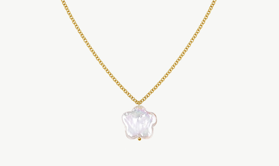 Keishi Flower Pearl Necklace