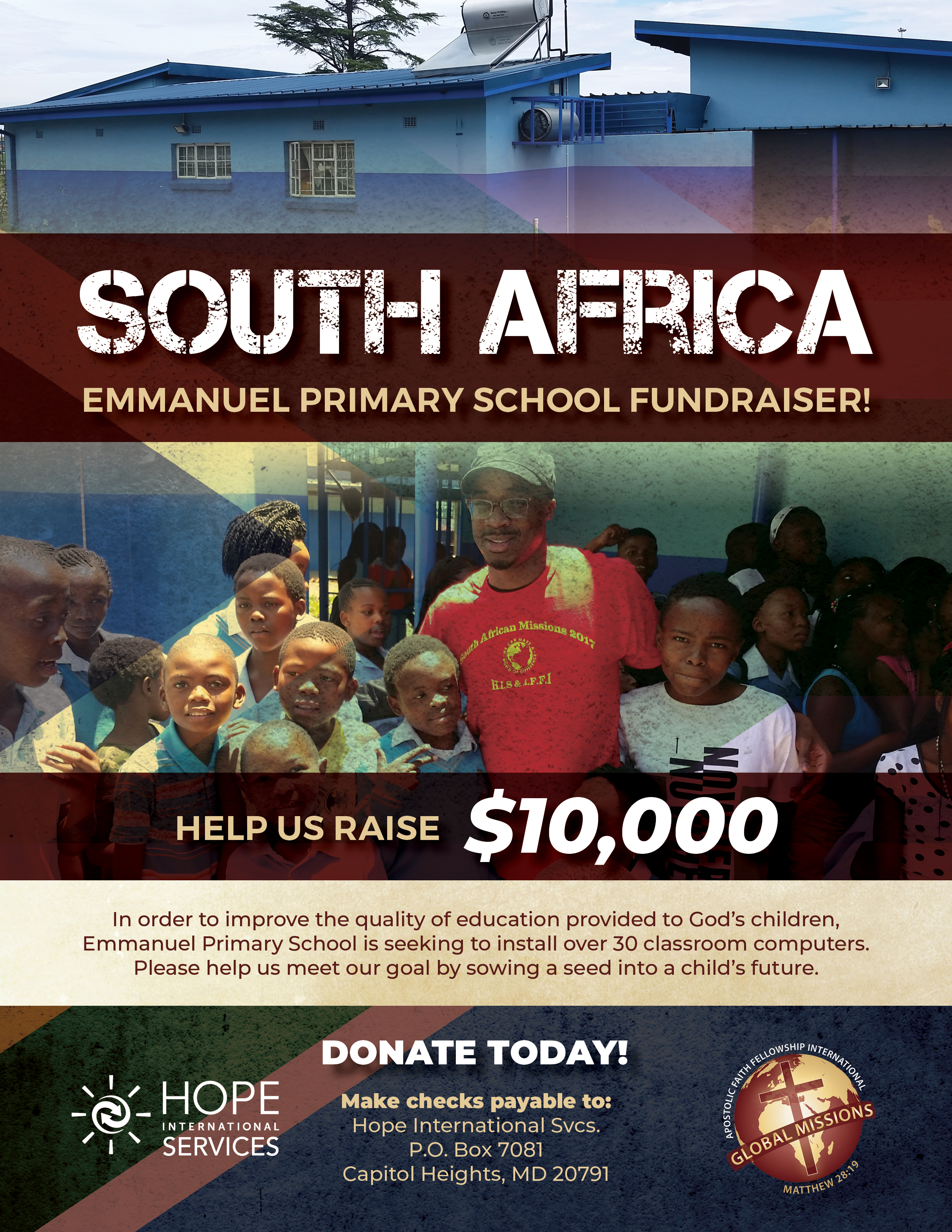South Africa Emmanuel School Fundraiser