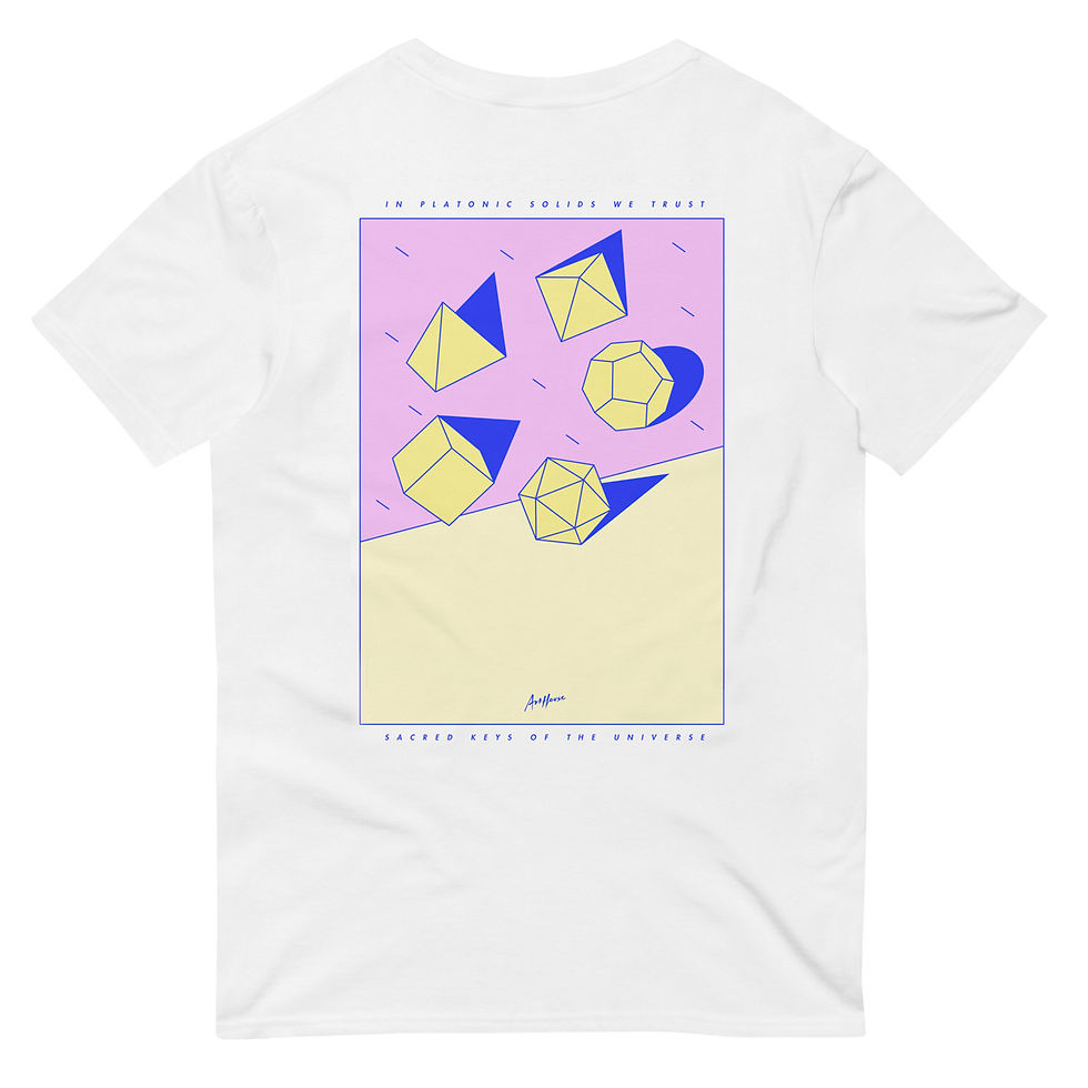 In Platonic Solids We Trust Sacred Geometry T-Shirt