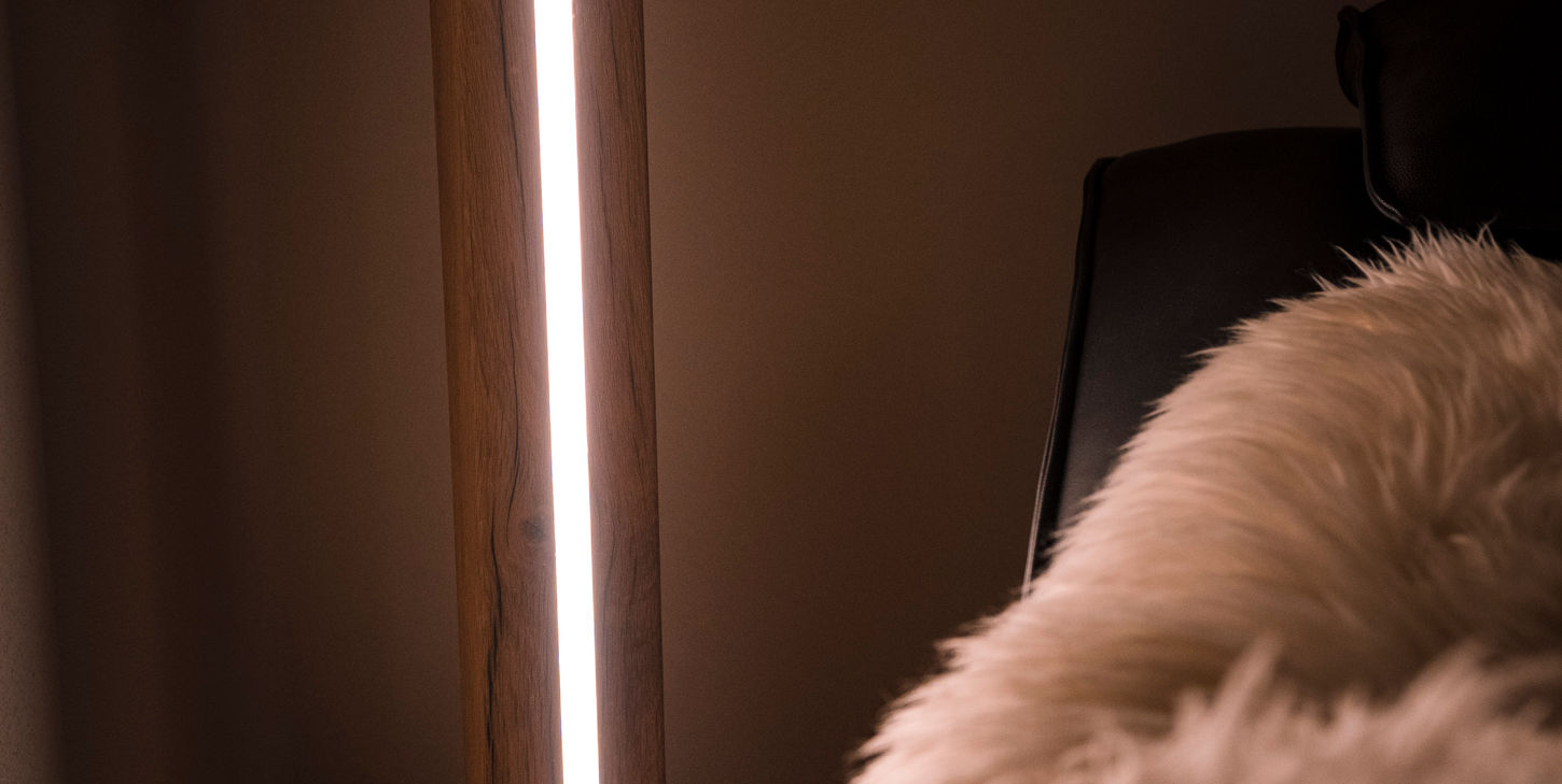 Altholz Lampe - Stehlampe