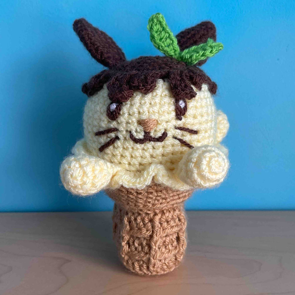 Thumbnail: Low-Sew Ice Cream Animal Amigurumi Plushies