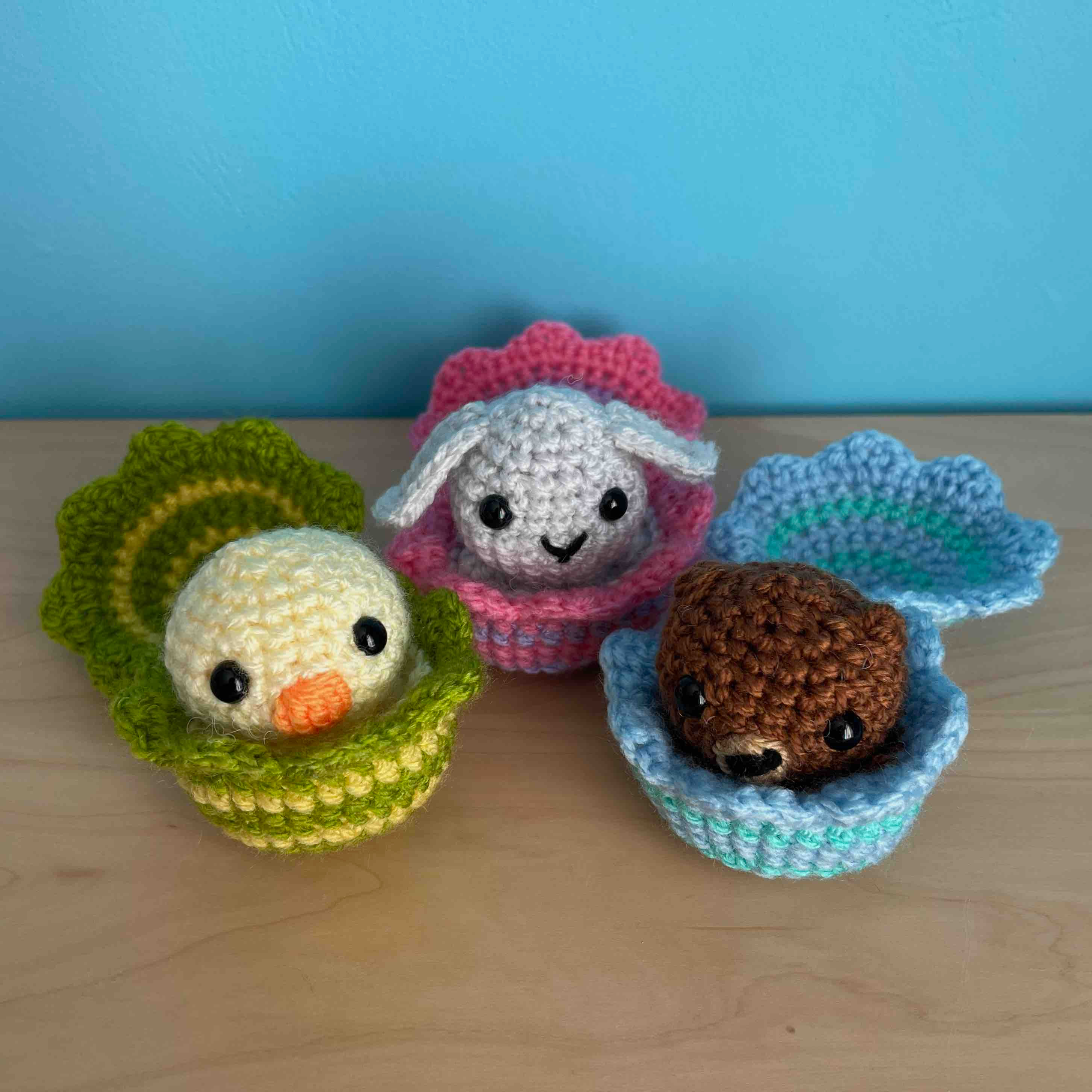 Crocheted Easter Egg Poppers