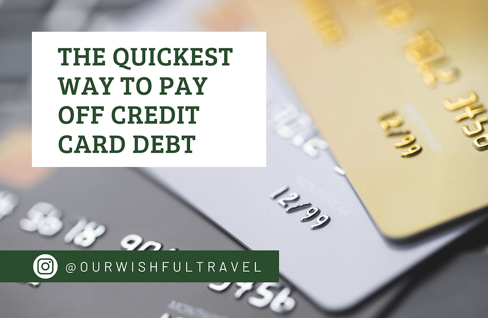 The Quickest Way to Pay Off Credit Card Debt