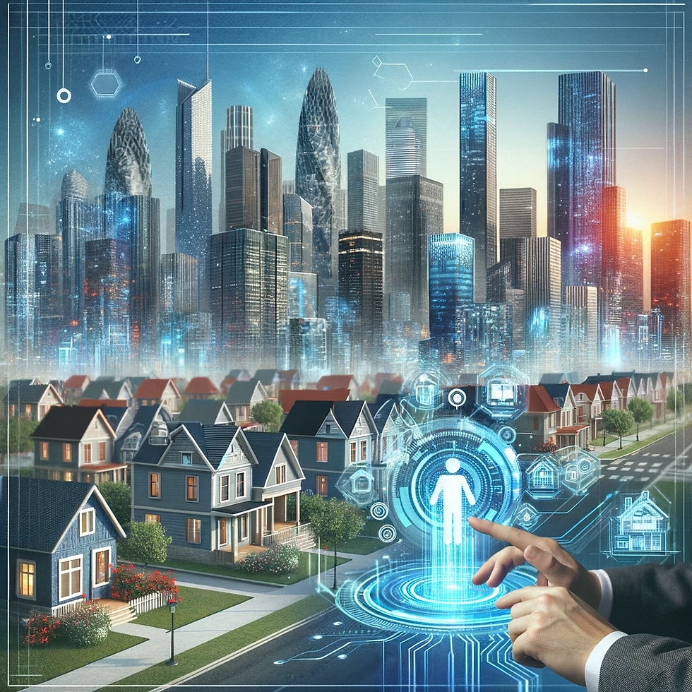 Futuristic photo showing blend of the metro and neighborhoods