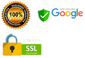 Selos demonstrando que trata-se de um site seguro
