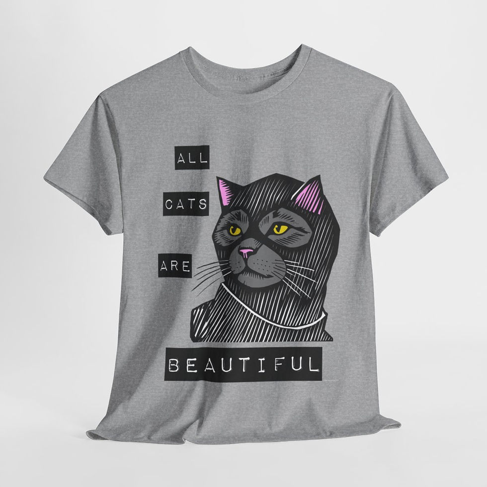 Thumbnail: All Cats Are Beautiful Heavy Cotton Tee