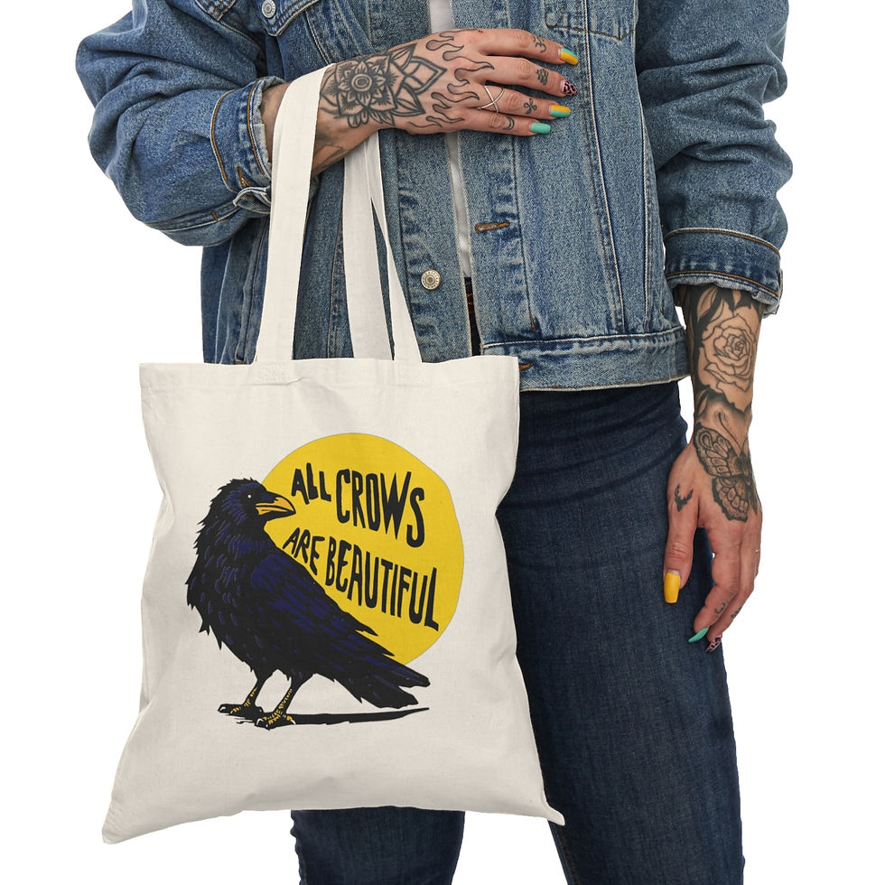 Thumbnail: All Crows Are Beautiful Tote Bag
