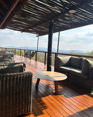Deck to view animals drinking water