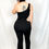 Thumbnail: Black Rhinestone Jumpsuit