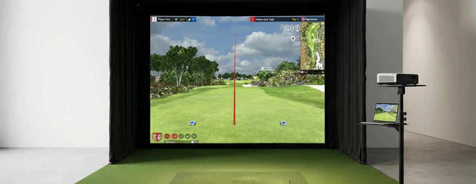 FlightScope X3C Indoor Golf Simulator Bundle 