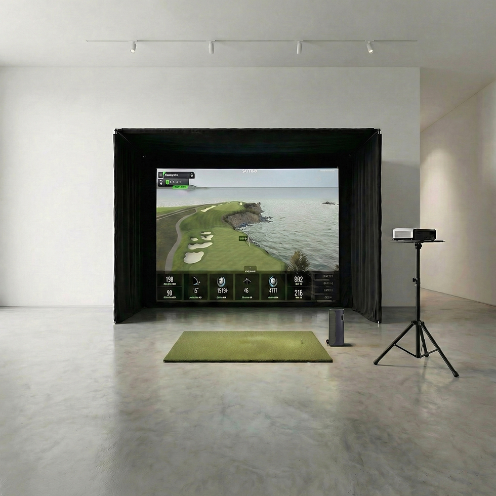 Thumbnail: Pop Up - Golf Simulator Bundle, easy set up, affordable, dubai & UAE. with launch monitor