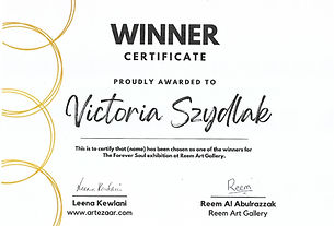Winner Certificate - Reem Gallery and Artezaar 2023