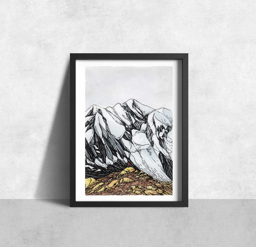 Endroits de rêve _ Affiche montagne