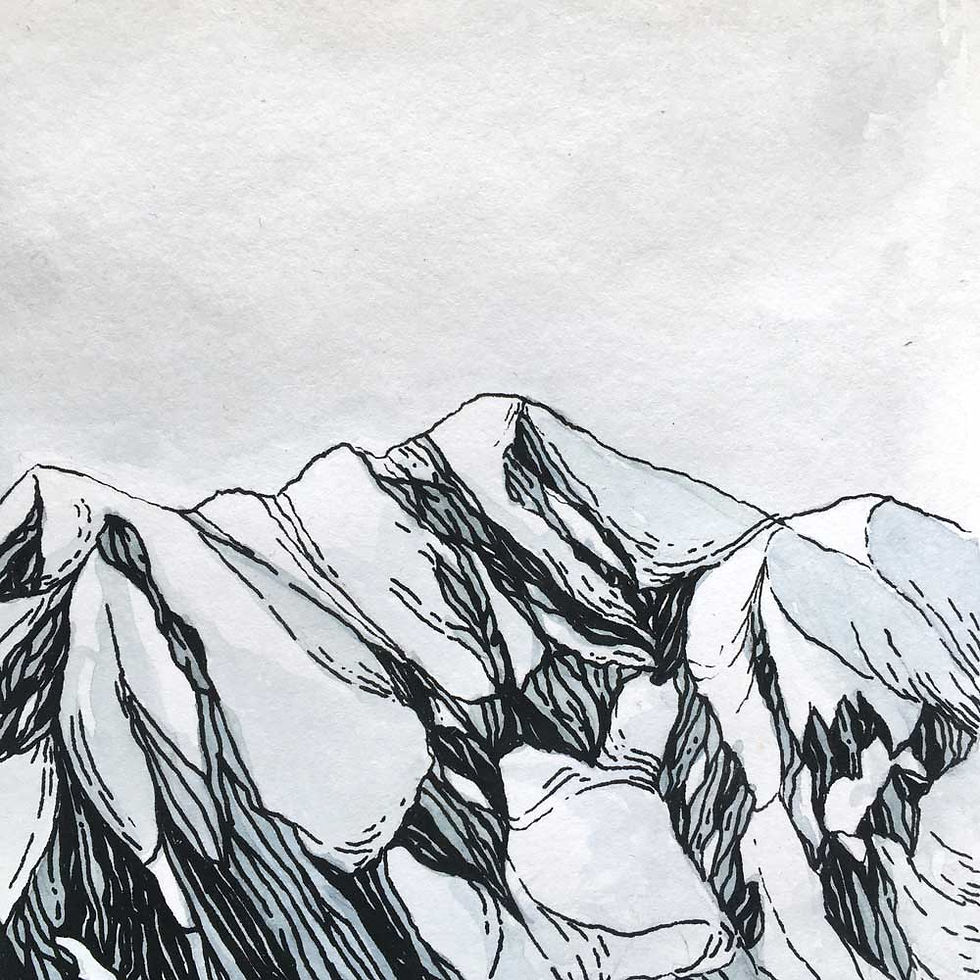 Thumbnail: The places we go _ mountain art Print