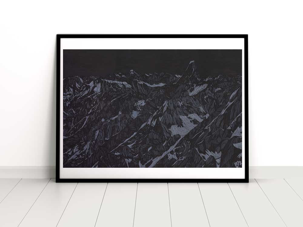 Nuit noire de l'âme_ Affiche montagne